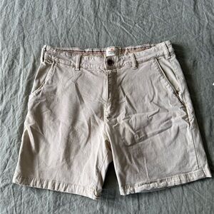 Marine Layer 7” Stretch Twill Chino Short - Khaki, 33 - Used, Good Condition